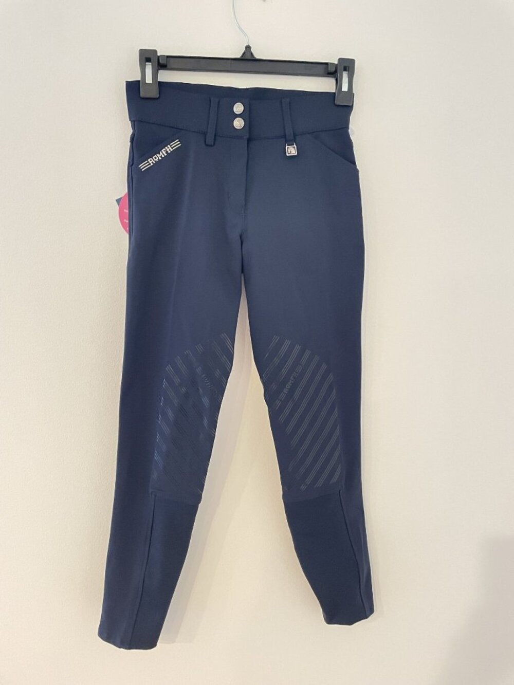 ROMFH Sarafina Euro Grip Silicone Knee Patch Breech's 22 Regular dark navy NWT